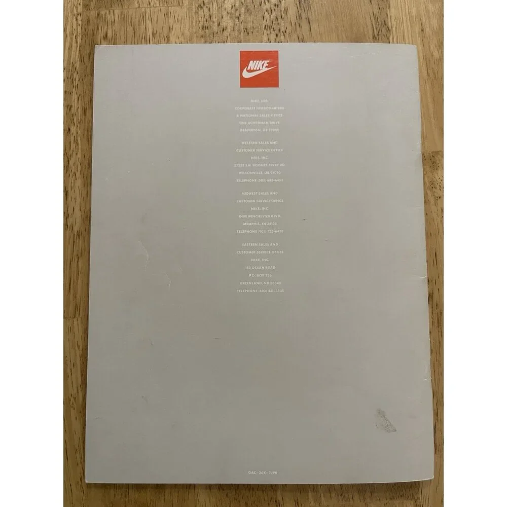 Vintage NIKE Catalog 1991 Spring‎ Accessories Hats Bags Socks Jordan